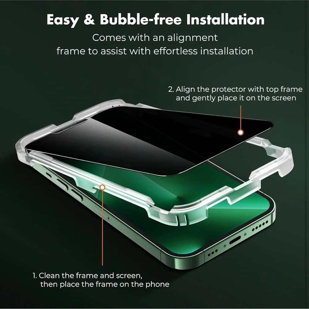 1 UNBREAKcable Privacy Screen Protector for iPhone 13 Pro Man